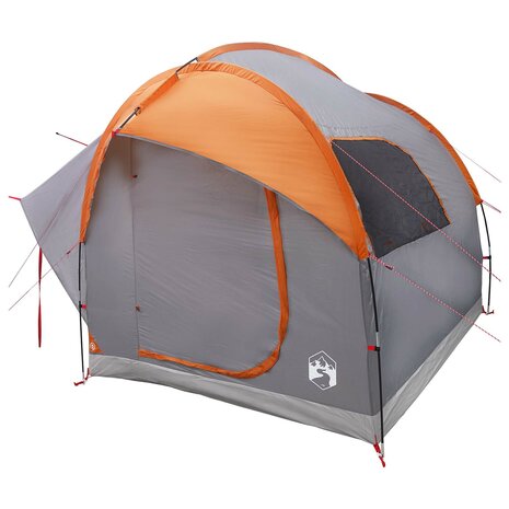 Autotent Grijs en Oranje 239 x 210 x 210 cm Polyester en staal 3