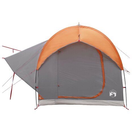 Autotent Grijs en Oranje 239 x 210 x 210 cm Polyester en staal 5