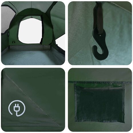 Autotent Legergroen 239 x 210 x 210 cm Polyester en staal 10