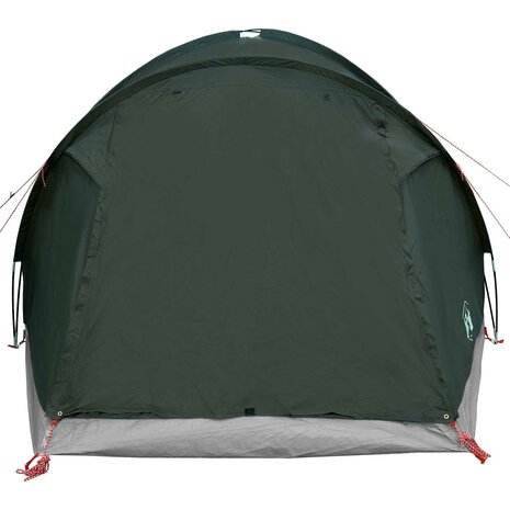 Huisje Tent met dak Leger groen 4-persoons Polyester en staal 5
