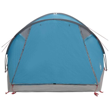 Huisje Tent met dak Blauw 6-persoons Polyester en staal 5