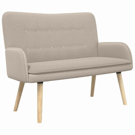 2-Zits Sofa Lichtgrijs 115 x 61 x 87 cm Boucl&eacute; 2