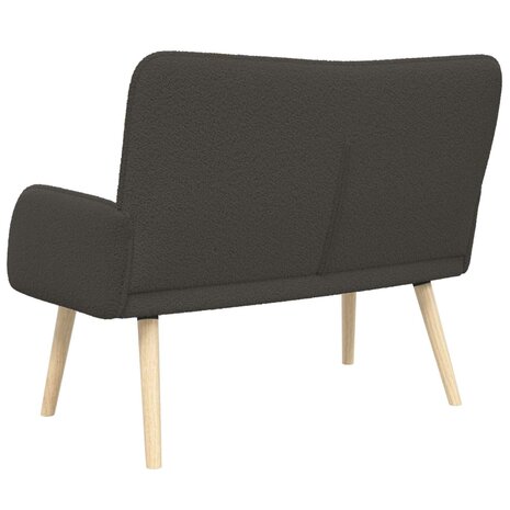 2-Zits Sofa Donkergrijs 115 x 61 x 87 cm Boucl&eacute; 6