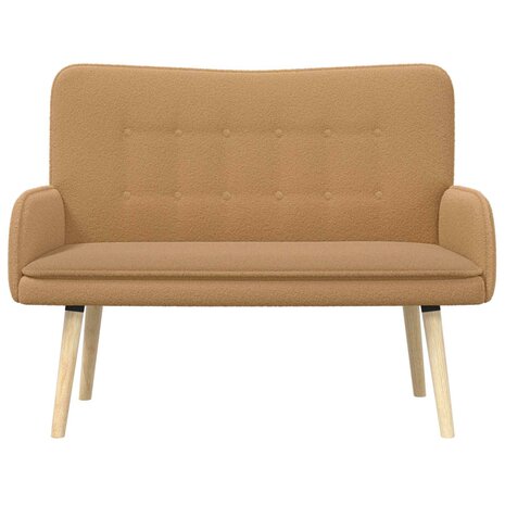 2-Zits Sofa Beige 115 x 61 x 87 cm Boucl&eacute; 5