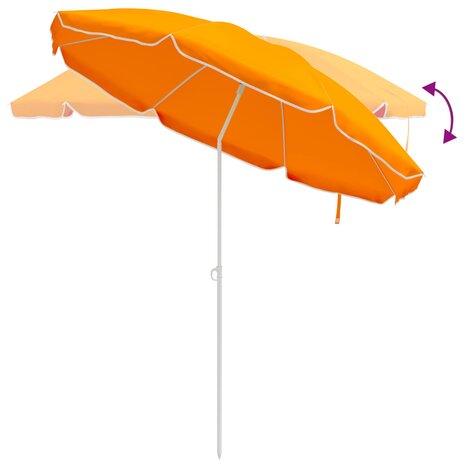 Tuinparasol 240 cm 170T polyester Oranje 6