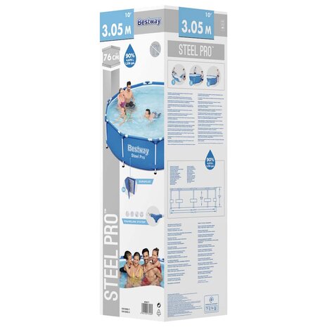 Bestway Zwembad Steel Pro 305x76 cm  3