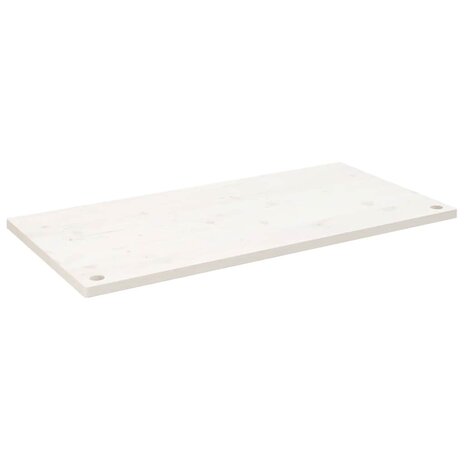 Bureaublad 100x50x2,5 cm massief grenenhout wit 2