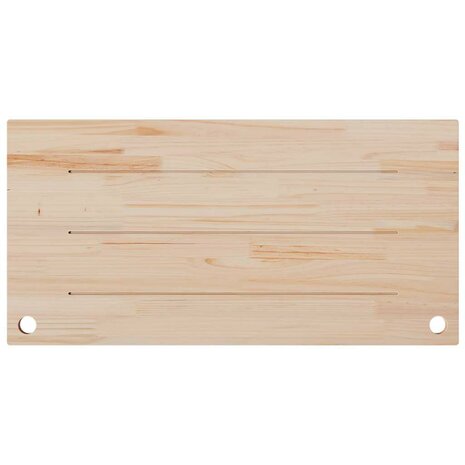 Bureaublad 100x50x2,5 cm massief grenenhout wit 4