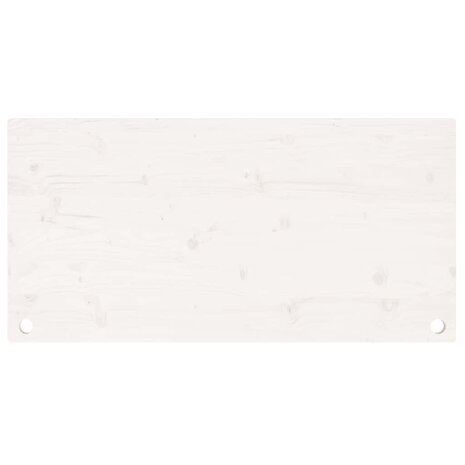 Bureaublad 100x50x2,5 cm massief grenenhout wit 5