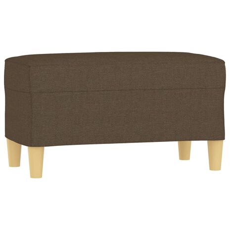 Bankje 70x35x41 cm stof bruin 2