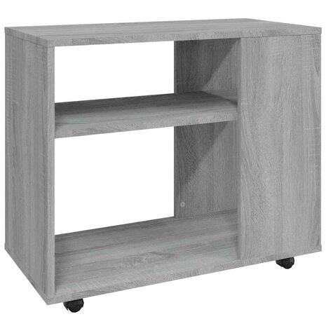 Bijzettafel 70x35x55 cm bewerkt hout grijs sonoma eikenkleurig 2