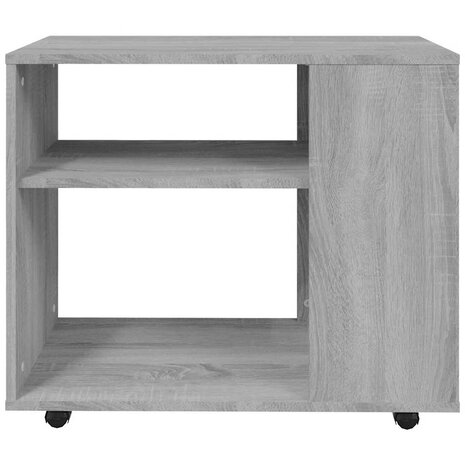 Bijzettafel 70x35x55 cm bewerkt hout grijs sonoma eikenkleurig 6