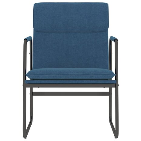 Loungestoel 55x64x80 cm stof blauw 3