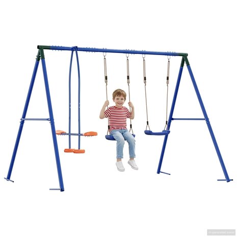 Buiten Schommelset Meerkleurig 263 x 185 x 185 cm Staal en PE 3