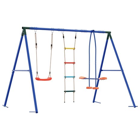 Buiten Schommelset Meerkleurig 263 x 185 x 185 cm Staal en PE 6