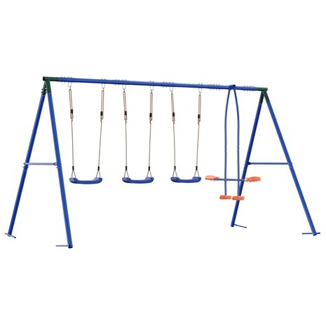 Buiten Schommelset Meerkleurig 330 x 185 x 185 cm Staal en PE 6
