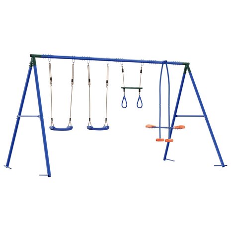 Buiten Schommelset Meerkleurig 330 x 185 x 185 cm Staal en PE 6
