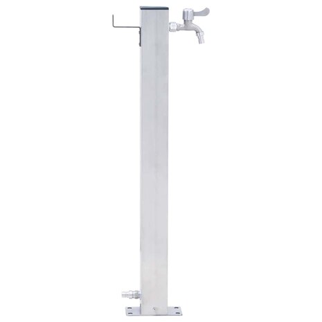 Waterzuil vierkant 80 cm roestvrij staal 3