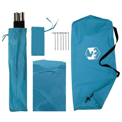 Autotent met dak Blauw 308 x 215 x 220 cm Polyester en staal 7