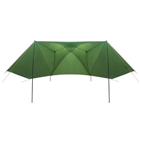 Autotent met dak Groen 350 x 250 cm Polyester en staal 3