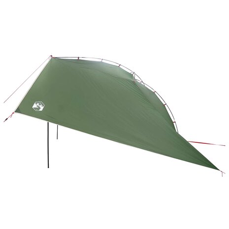Autotent met dak Groen 350 x 250 cm Polyester en staal 4