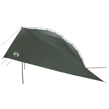 Autotent met dak Legergroen 350 x 250 cm Polyester en staal 4