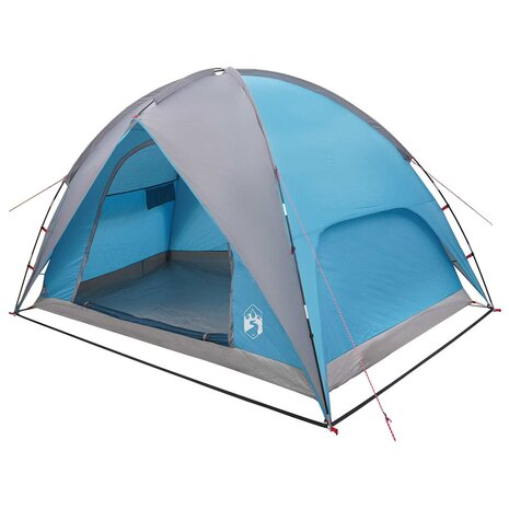 Camping Tent met Regenhoes Waterdicht Blauw 245 x 245 x 149 cm 2