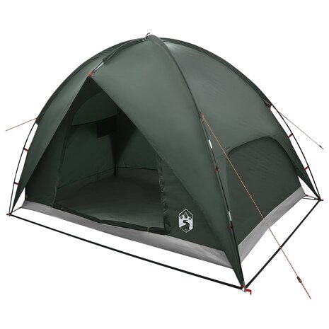 Camping Tent met Regenhoes Waterdicht Koepel Legergroen 2