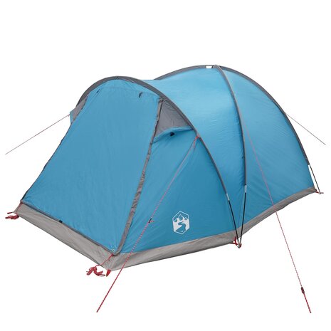 Huisje Tent met dak Blauw 4-persoons Polyester en staal 3