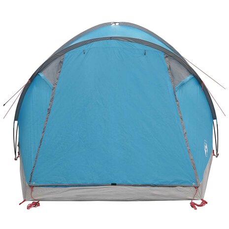 Huisje Tent met dak Blauw 4-persoons Polyester en staal 4