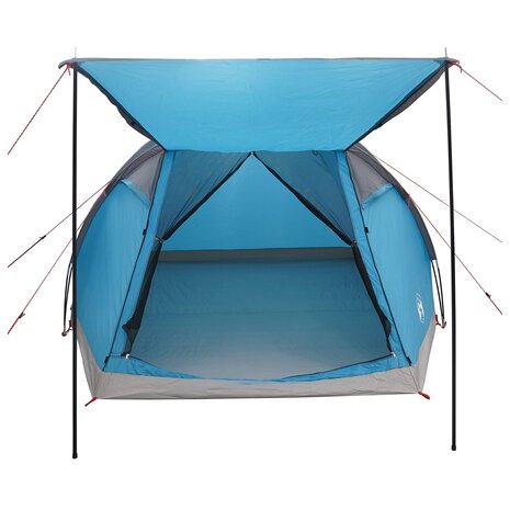 Huisje Tent met dak Blauw 4-persoons Polyester en staal 5