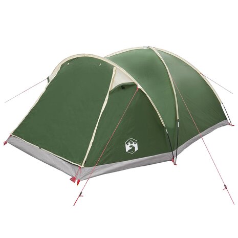 Huisje Tent met dak Groen 6-persoons Polyester en staal 3