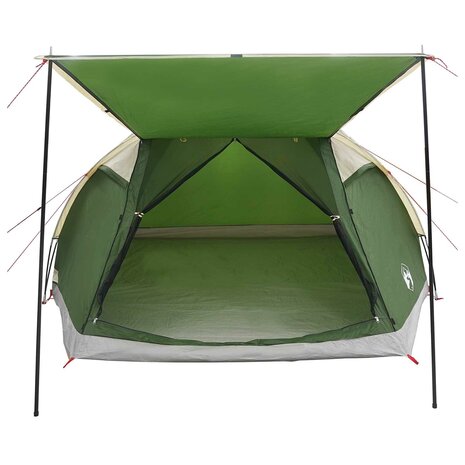 Huisje Tent met dak Groen 6-persoons Polyester en staal 5