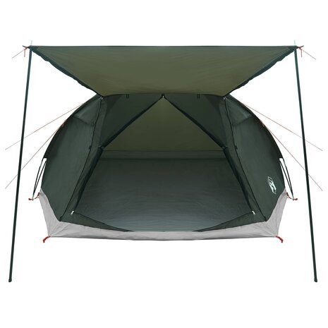 Huisje Tent met dak Leger groen 6-persoons Polyester en staal 4