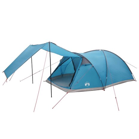 Huisje Tent met dak Blauw 8-persoons Polyester en staal 2