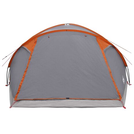 Huisje Tent Grijs en Oranje 8-persoons Polyester en staal 4