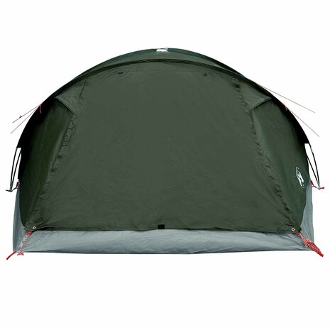 Huisje Tent met dak Leger groen 8-persoons Polyester en staal 4
