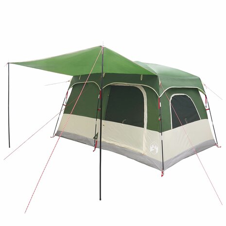 Gezinstent met dak Groen 320 x 210 x 180 cm Polyester 3