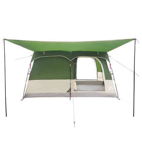Gezinstent met dak Groen 380 x 260 x 190 cm Polyester 4