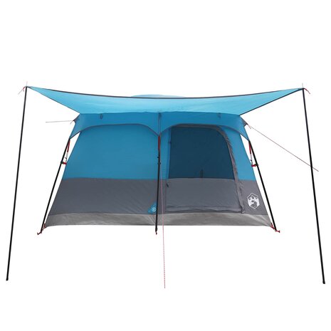Gezinstent met dak Blauw 420 x 305 x 200 cm Polyester en staal 5