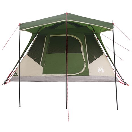 Gezinstent met dak Groen 305 x 275 x 190 cm Polyester en staal 5