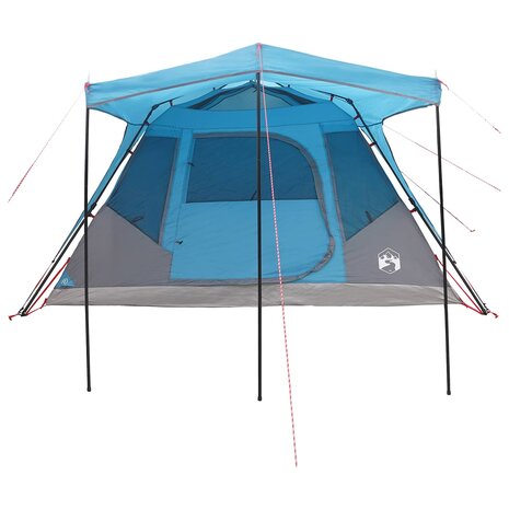 Gezinstent met dak Blauw 305 x 275 x 190 cm Polyester en staal 5