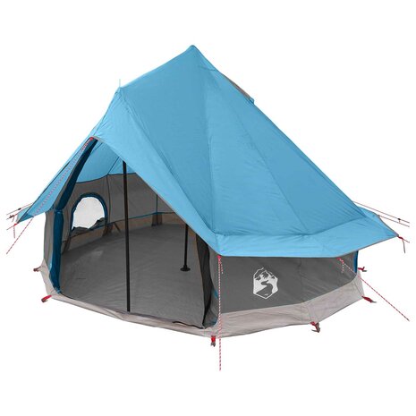 Tipi Tent met dak Blauw 250 x 250 cm Polyester en staal 2