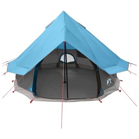 Tipi Tent met dak Blauw 250 x 250 cm Polyester en staal 4