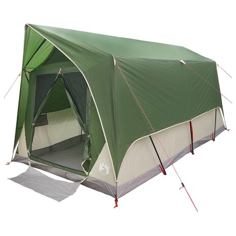 Tunneltent met dak Groen 8-persoons Polyester en staal 2