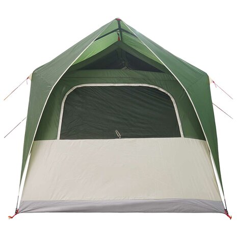 Tunneltent met dak Groen 8-persoons Polyester en staal 7
