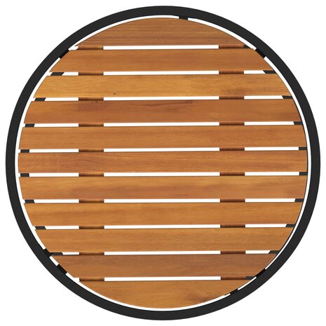 Salontafelset2 pcs Naturel en Zwart 55 x 55 x 45 cm 7