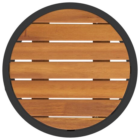 Salontafelset2 pcs Naturel en Zwart 55 x 55 x 45 cm 8