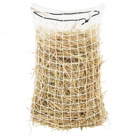 Hooinetten 2 st 75x50 cm rond polypropeen wit 5