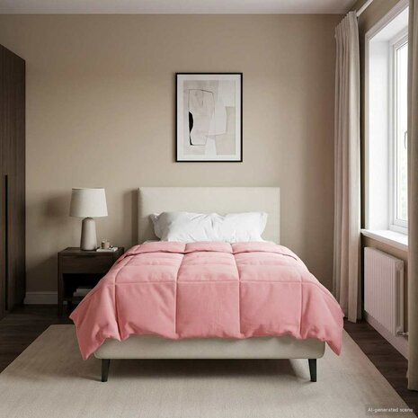 Zomer Dekbed Gekwilt Roze 140 x 200 cm Microfiber 1